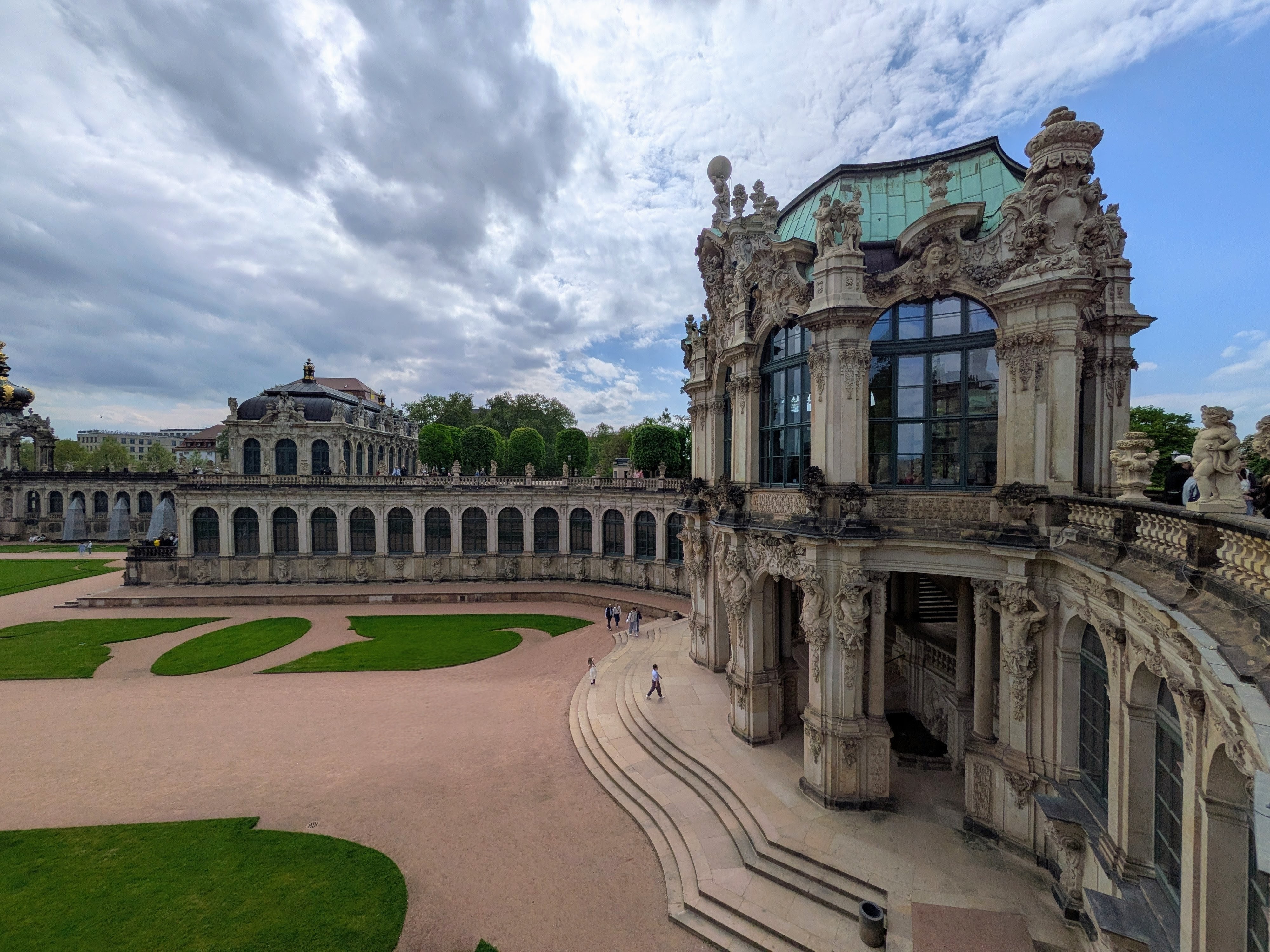 Ausblick im Zwinger