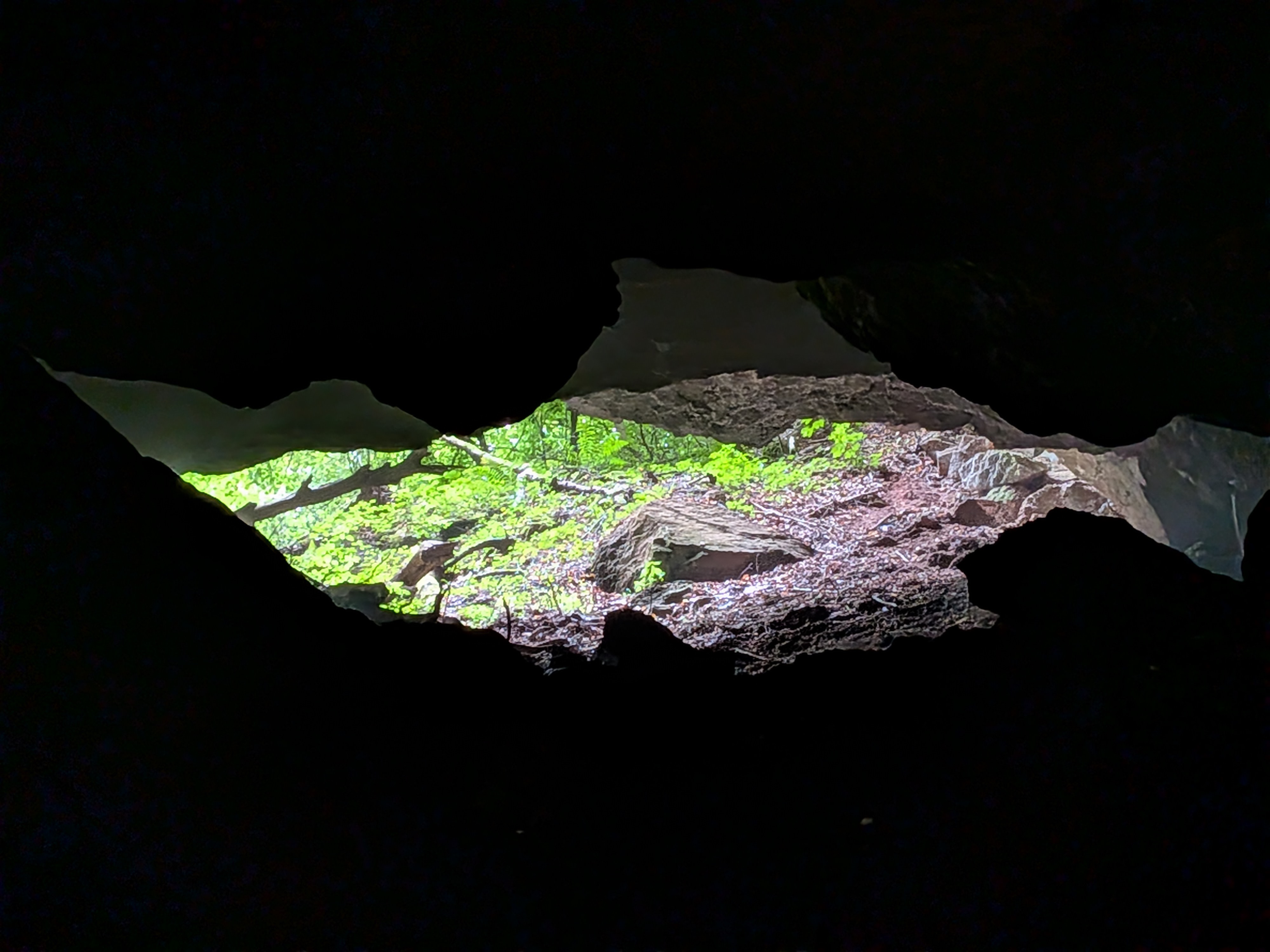 Natureingang in die Hoehle