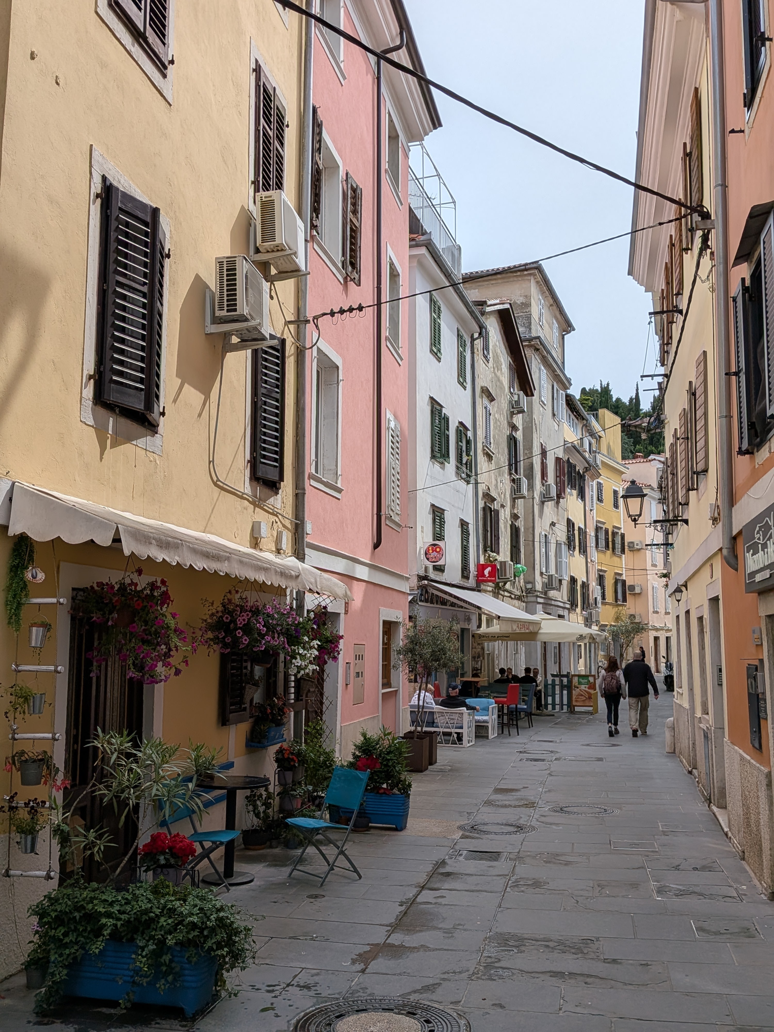 Gassenansicht in Piran