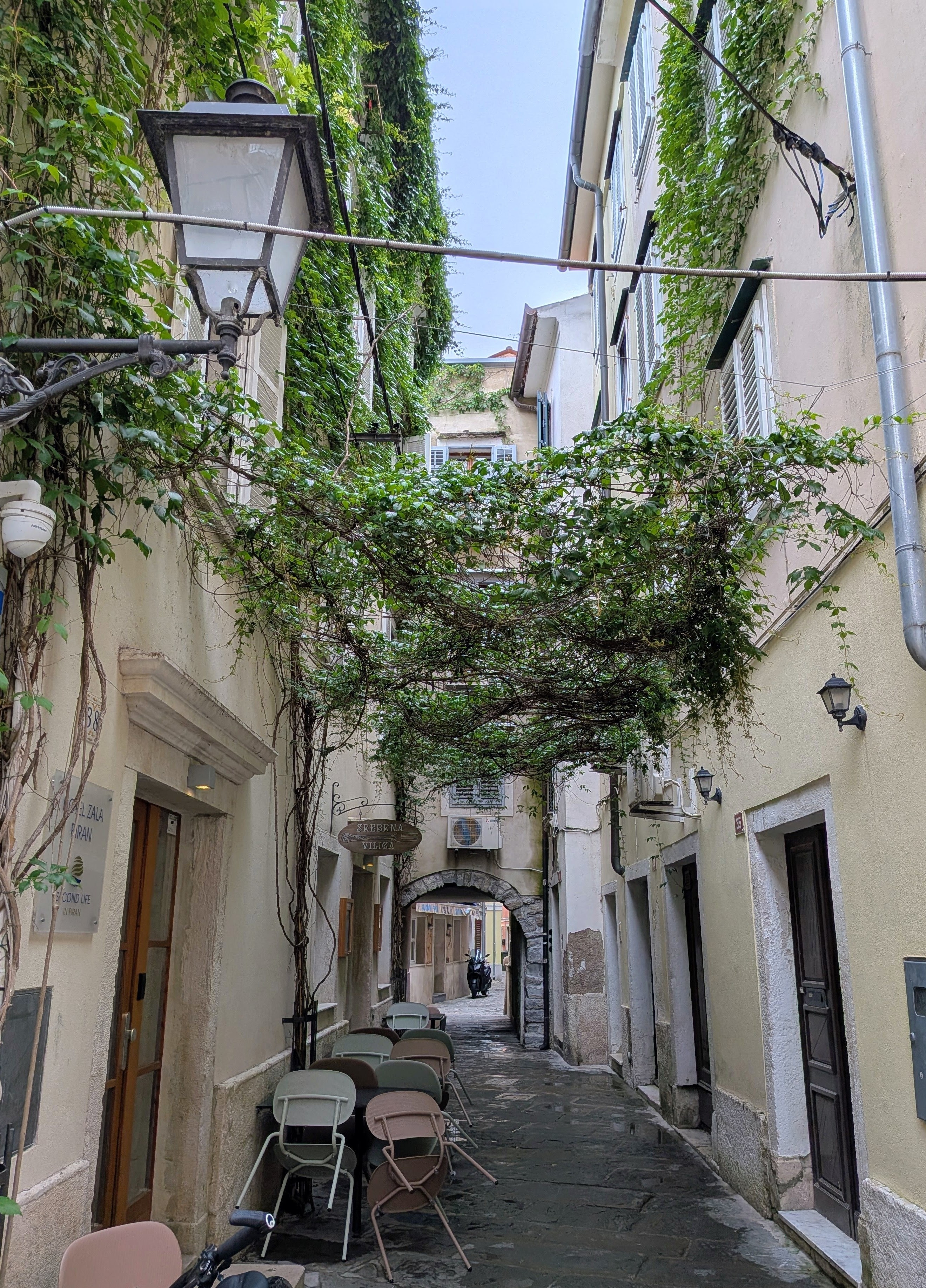Gassenansicht in Piran
