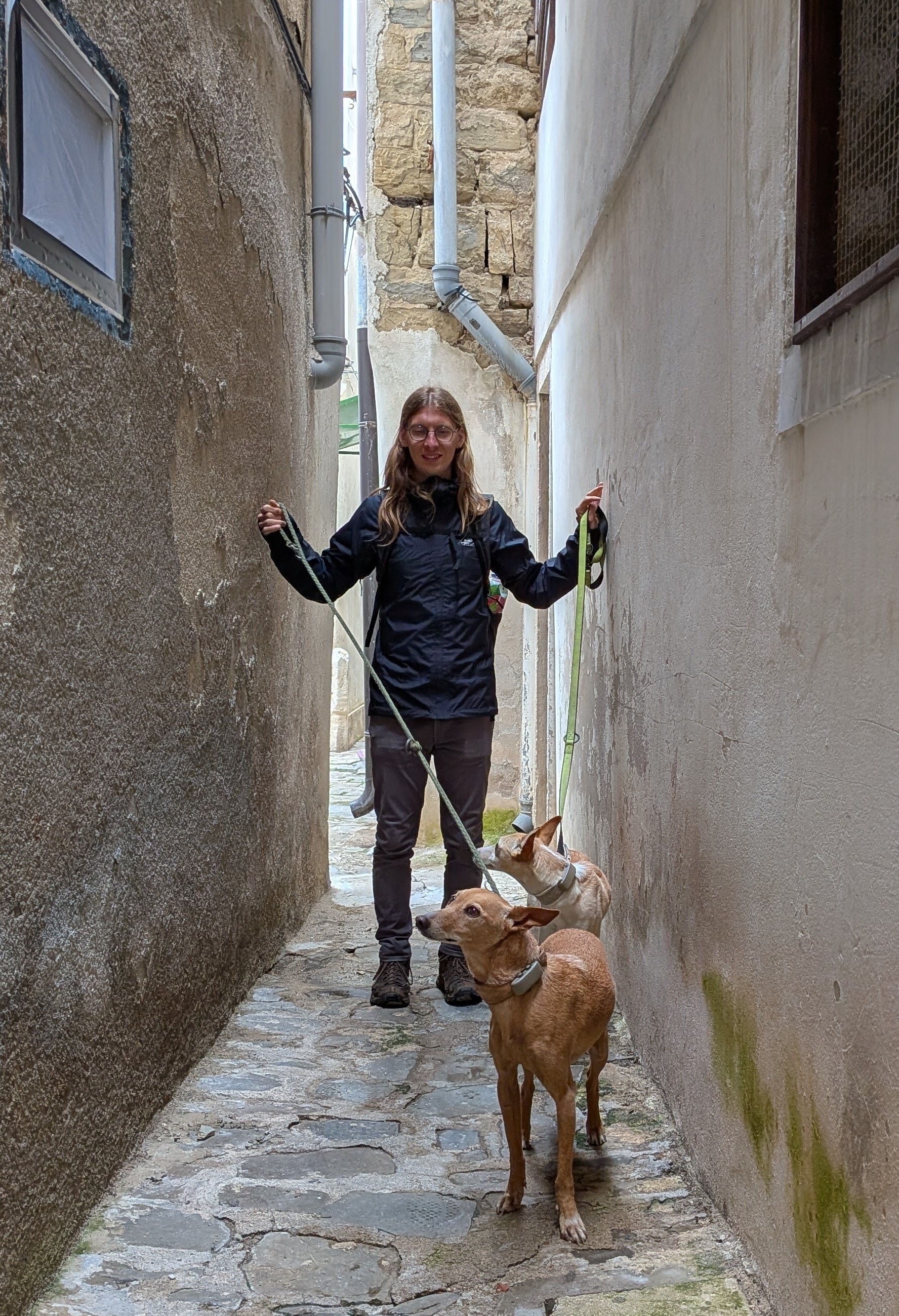 Die Gassen in Piran sind sehr eng