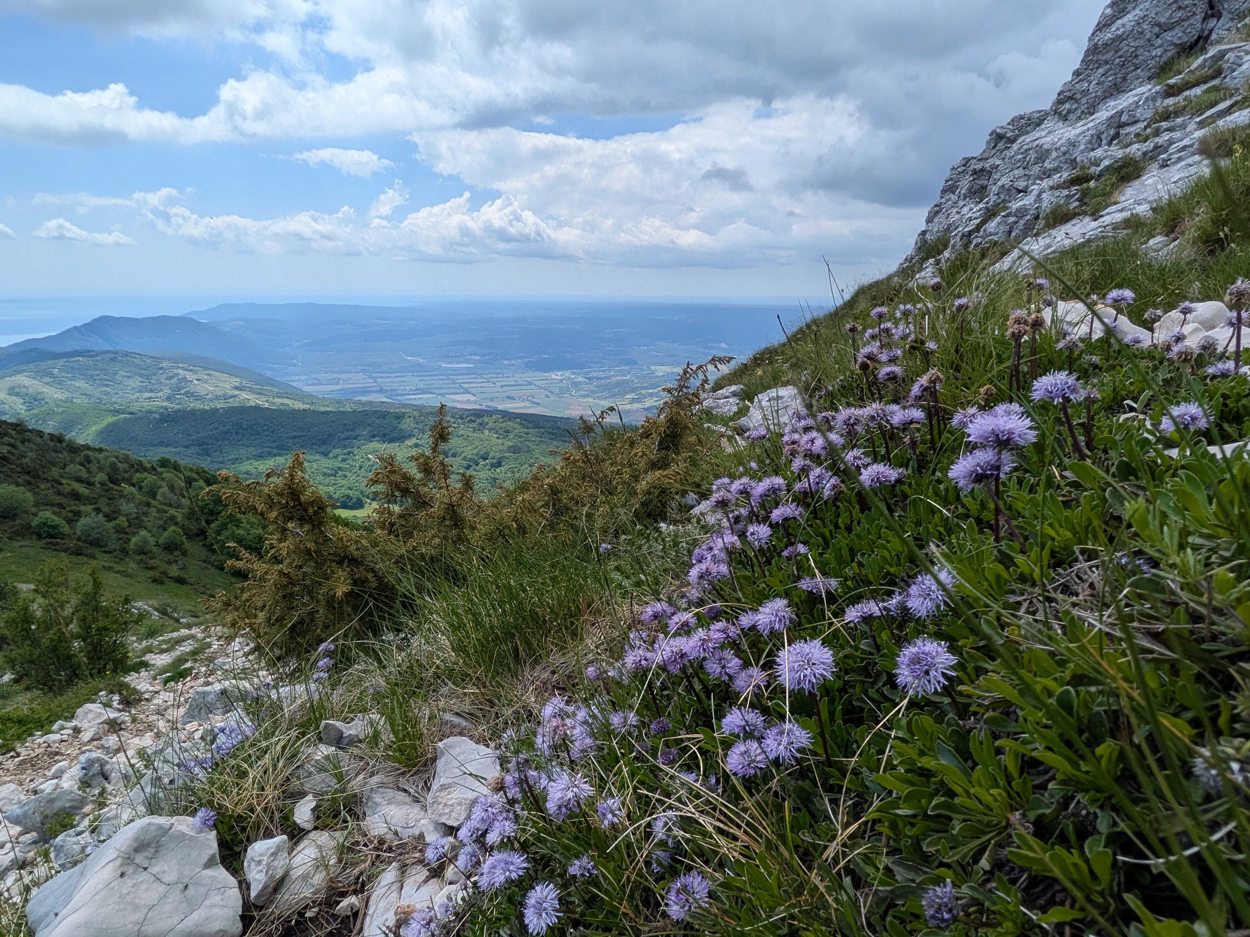 Die Aussicht beim Aufstieg
