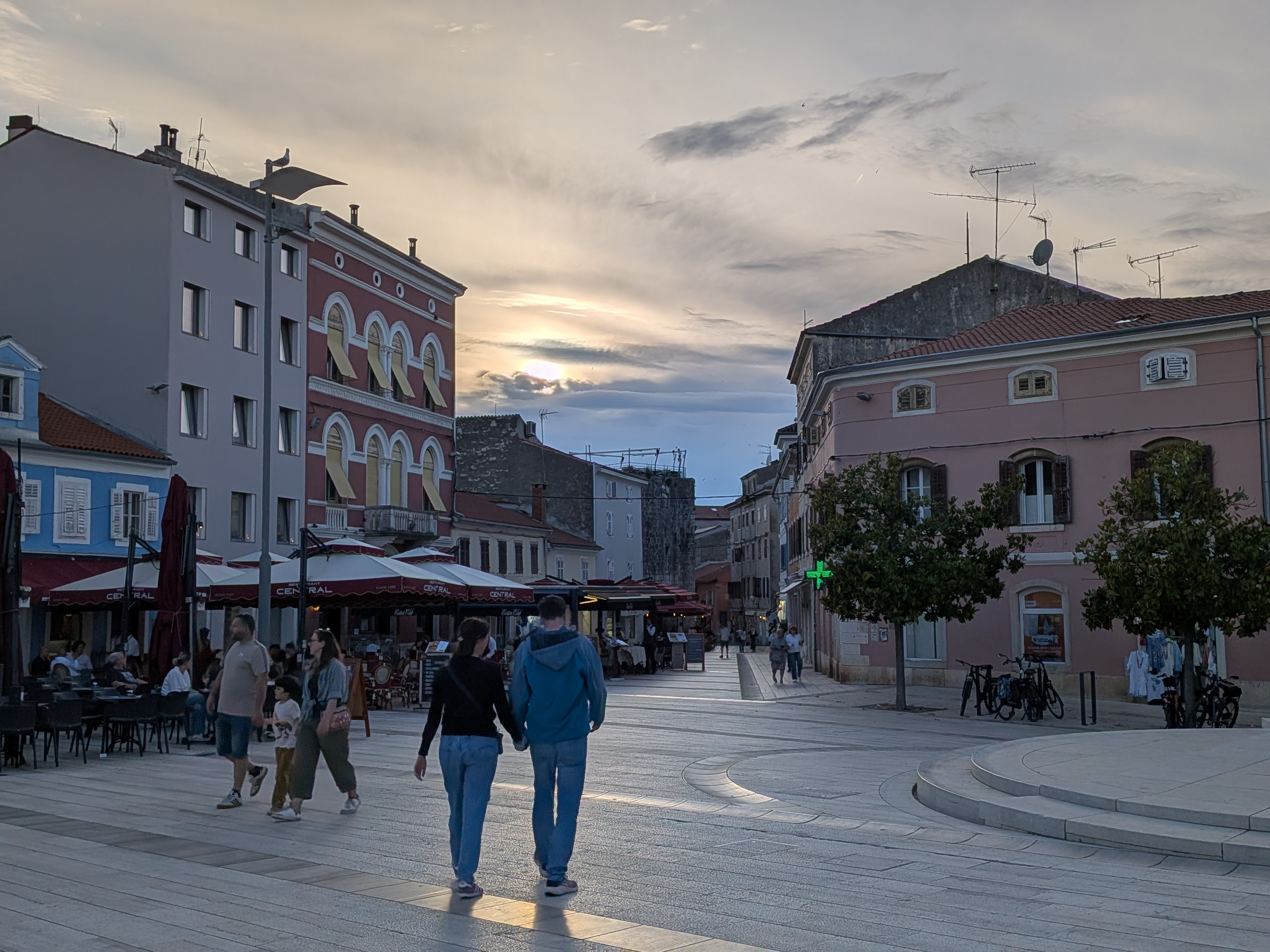 Der Platz in Porec